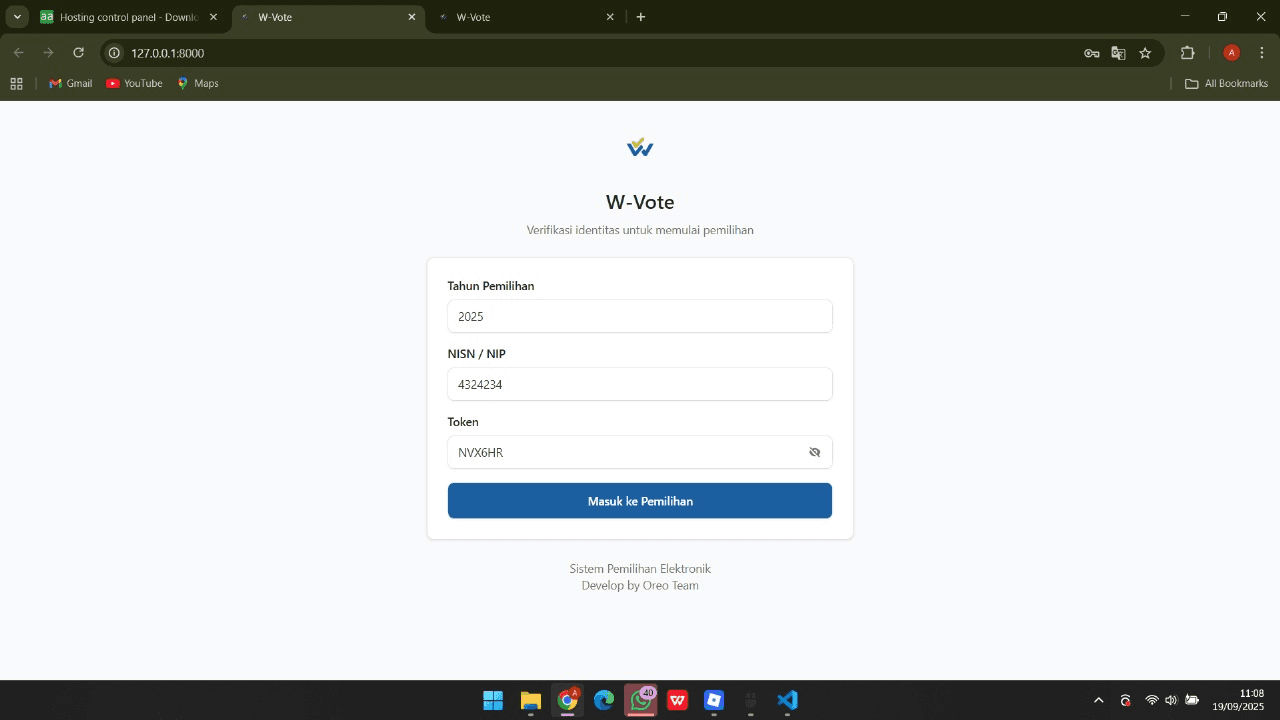 W-Vote: Sistem E-Voting