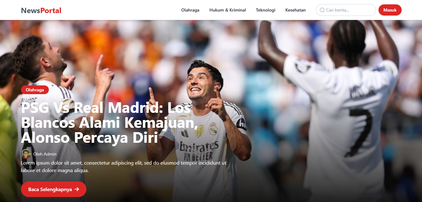 News Portal Screenshot
