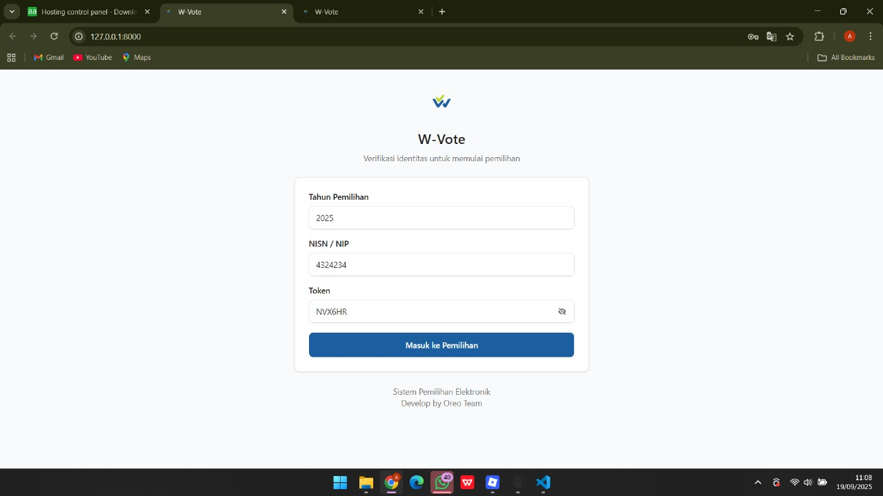 W-Vote: Sistem E-Voting